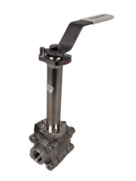 EX VALVE, 3/4" MANUAL VENTED BALL VALVE FULL PORT 6in EXTENSION