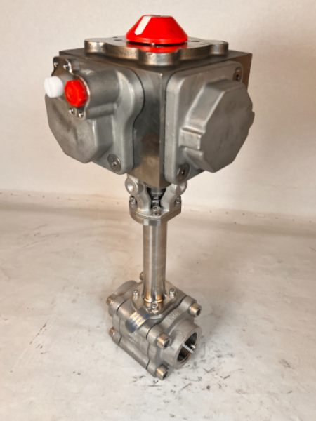 EXT VALVE, 1 1/2" ACTUATED VENTED BALL VALVE FULL PORT 6" EXTENSION